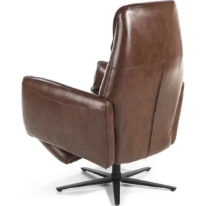 Fauteuil Cuir Marron 79x83x108cm