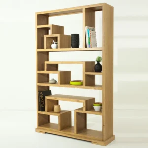 Etagère Design En Teck "golga" 190cm Naturel