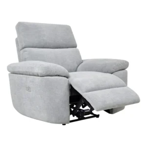 Fauteuil relax électrique ORION tissu gris clair