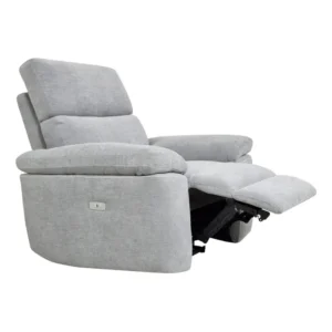 Fauteuil relax électrique ORION tissu gris clair