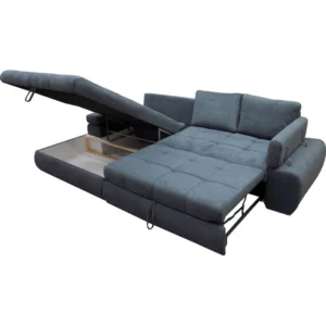 Canapé d'angle convertible méridienne gauche ARGOS tissu Aston steel 13