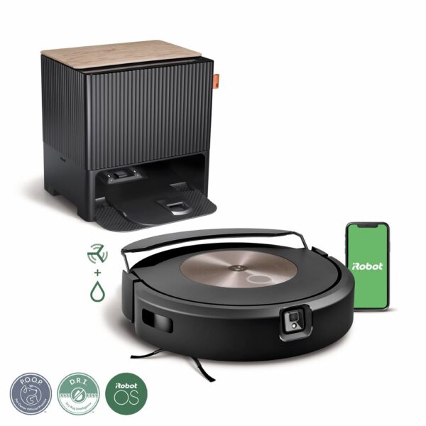 Aspirateur robot iRobot 2-en-1 Roomba Combo j9+ Noir