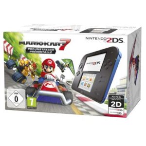 Console Nintendo 2DS Noir et Bleu + Mario Kart 7 Préinstallé