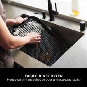 Barbecue et fumoir électrique Ninja Woodfire Pro Connect OG901EU 1700 W Bleu et Gris