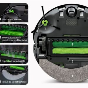 Aspirateur robot iRobot 2-en-1 Roomba Combo j9+ Noir