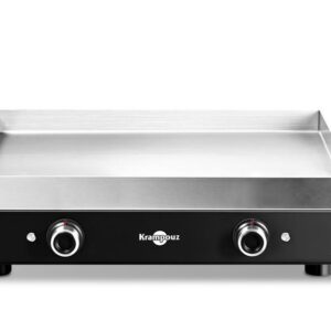 Plancha électrique Krampouz Série Noire Double PFSR2AA-KR 3200 W Inox et Noir