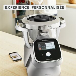 Robot cuiseur multifonction Moulinex i-Companion Touch Pro HF93EC 1550 W Argent