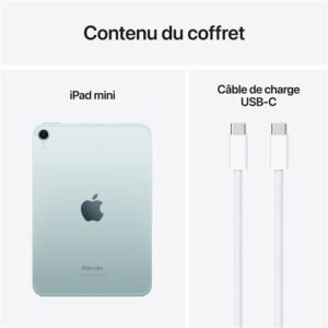 Apple iPad Mini 8,3'' 128 Go Bleu 5G 7ème génération