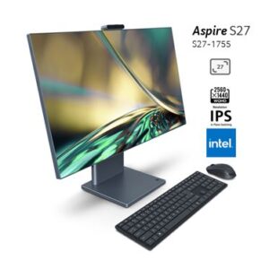 PC tout en un Acer Aspire S27-1755 27'' WQHD Intel Core i5-1240P 16 Go RAM 512 Go Silver