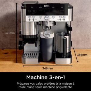 Machine à café 3 en 1 Ninja Luxe Café ES601EU 1650 W Noir et Inox